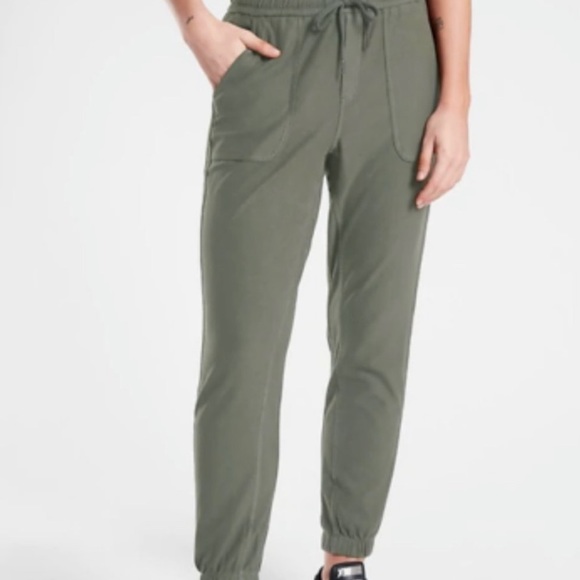 Athleta Palm Cypress Green Farallon Joggers Pants Set of TWO - Picture 2 of 3